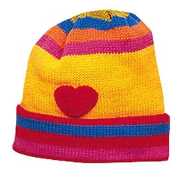 Kidorable dětská pletená čepice Hearts 3-6 let